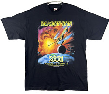 Vintage Dragon Con T Shirt XL Black Comic Con Convention Graphic 2001 Sci-Fi picture