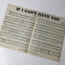 If I Cant Have You Came to Footlight Fools Sheet Music 1929 Remick Organ Vintage picture