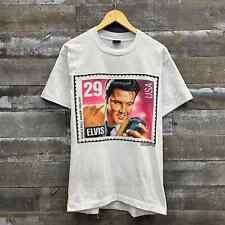 Vintage 1980s Elvis Presley Graphic T-Shirt White Short Sleeve Mens Large picture