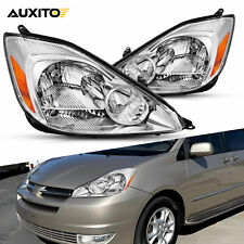 Halogen Headlight For 2004-2005 Toyota Sienna Left+Right Side Headlamp Pair picture