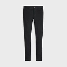 CELINE 890$ Neo Skinny Mid-rise Jeans In Pure Black Wash Denim picture