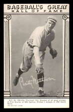 1948 W464 Baseball's Great HOF Exhibits #22 Christy Mathewson EX/EX+ NY Giants 5 picture