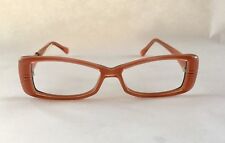 NEW Wissing Handmade Custom Peachy Brown Rectangular Women’s Eyeglasses Frames picture
