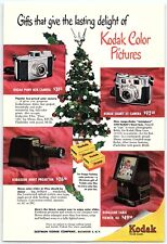 1950s EASTMAN KODAK CAMERA CHRISTMAS GIFT PRODUCT LINE PRINT AD Z4282 picture