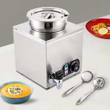 110V Soup Warmer Soup Pot Electric Food Warmer with Tap Adjustable Temp 86-185℉ picture