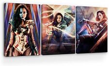 Wonder Woman Canvas Wall Art Set of 3 HD Printed & Wooden Framed Wall Art picture