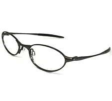 Vintage Oakley Eyeglasses Frames O1 11-602 Pewter Matte Grey Round 48-19-130 picture