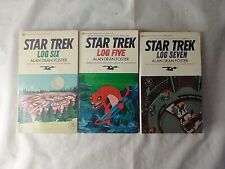 Vintage Star Trek Paperback Lot: Log Five, Six, Seven Alan Dean Foster picture