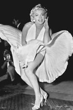 Marilyn Monroe Dress Blowing Up Sexy Black White Photo Vintage Poster 24x36 picture