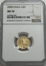 2000 $5 NGC MS70 1/10 TH OZ TENTH OUNCE GOLD AMERICAN EAGLE MINT STATE picture