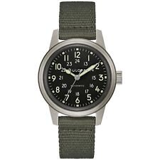 Bulova Men's Military Heritage Hack Veteran's Watchmaking Watch 96A259 picture