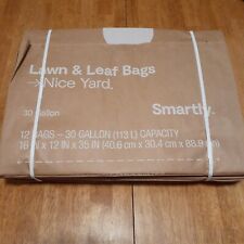 Smartly Paper Lawn Leaf Yard Bags 12 Count 30 Gallon Recyclable Eco Friendly picture