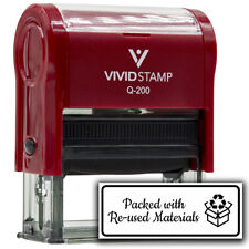 All Quality Packed With Re-used Materials Self-Inking Rubber Stamp | Business picture