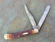 Vintage Camillus New York USA 29 Trapper 2-Blade Folding Pocket Knife   picture