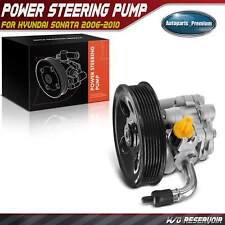 Power Steering Pump w/ Pulley for Hyundai Sonata 2.4L 2006 2007 2008 2009 2010 picture