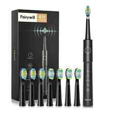 Fairywill E11 Sonic Electric Toothbrush with 5 Modes for Adults, Black picture