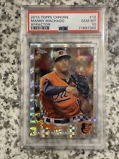 2013 Topps Chrome Manny Machado Rookie XFractor RC Refractor #12 PSA 10 picture