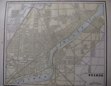 c. 1900 City of Toledo OH 12 x 14 Color Atlas Map picture