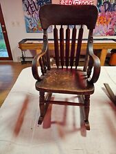 Primitive childs rocker form the 1920s Aprox. 20 x20 x30 As found Great piece picture