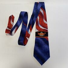 J Garcia Men's Tie Eagle & Mouse Collect 53 Flag 100% Silk USA FLAG Necktie  A46 picture