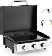 3-Burner Tabletop Griddle BBQ Propane Gas Grill BBQ Portable Flat Top Griddle picture