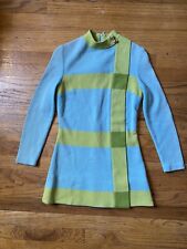 Vintage Francesca for Damon Mod Shirt Dress 100% Wool Size 6 Retro 60s 70s Italy picture