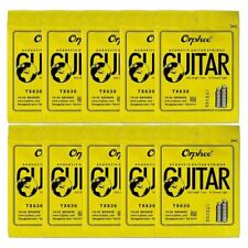 10 Sets Orphee TX630 Acoustic Guitar Strings Anti-Rust Bronze Strings 11-52 E7Y5 picture