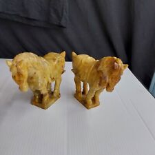 Two Carved Stone Horses China 1900s picture