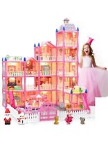 Big Doll House Girl Toys Dream Dollhouse 5-Story 15 Rooms Playhouse *READ* picture