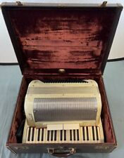 Vintage Scandalli Accordion w/Case Ivory Made In Italy EUC picture