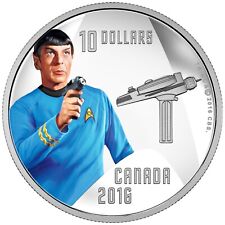 Canada 2016 $10 Star Trek Spock .9999 Silver Proof Coin picture