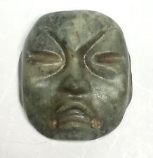 Pre-Columbian  Olmec  Jade Stone Mask  Pendant / Plaque picture