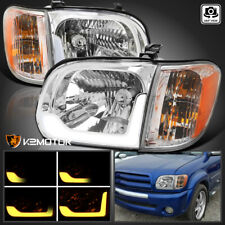 Fits 2005-2006 Toyota Tundra 05-07 Sequoia LED Switchback Headlights+Corner Lamp picture