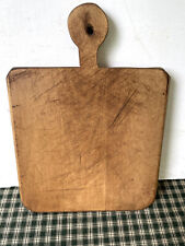 Antique Bread Cutting Board, Vintage Maple Wood, Country Primitive, 14