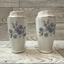 ROYAL ADDERLEY Floral Salt & Pepper Shakers 3x1.5” Bone China *No Stoppers* picture