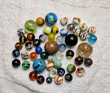 Vintage Marbles Lot ESTATE SALE FIND Swirl, Corkscrew, Patch, Shooters picture