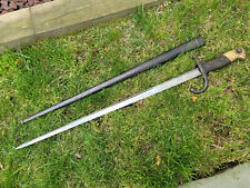 Antique French 1879 Sword Bayonet  w/Scabbard picture