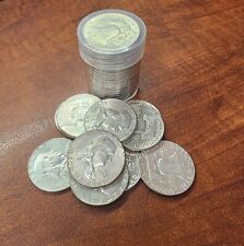 Silver 1950-1963 Franklin Half Dollar 20 Coin roll Circulated 90% Silver-CJ23 picture