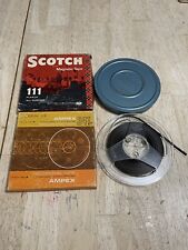 Lot of 4 Used 5” Mixed Reel To Reel Tapes Ampex 341, Scotch 111, And More picture