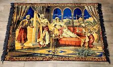 antique vintage wall hanging tapestry french picture