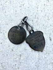Vintage 1937 Long Beach Dog Tags picture