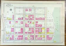 Vintage 1916 YESHIVA UNIVERSITY MANHATTAN NEW YORK CITY NY ~ GW BROMLEY Land Map picture