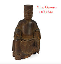 PXSTAMPS Genuine China Antique Ming Dynasty Chinese Wood Carving Statue Rare picture