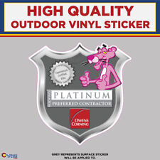 Owens Corning Platinum Preferred Contractor Badge, High Quality Vinyl Sticker De picture