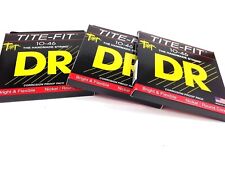 DR Guitar Strings Electric Tite-Fit 3 Pack 10-46 Medium Handmade USA picture