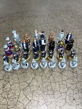 American Civil War Union North Blue Plastic Chess Pieces No Board King 4