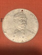 1898 Admiral George Dewey Aluminum Medal 38mm. R-5 Unl.HK #276 Holed Rare picture