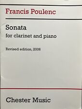 Poulenc - Sonata for Clarinet and Piano. Edition: Chester Music picture