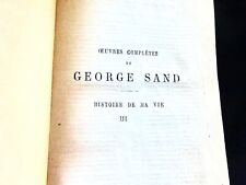 Antique Book George Sand 1879 Paris Fren Histoire de Ma Vie History of My Life.. picture