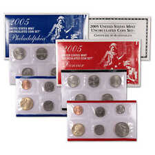 2005 Uncirculated Coin Set U.S Mint Government Packaging OGP COA picture